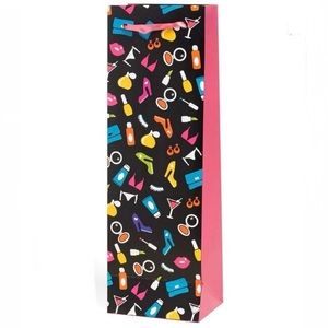 Nod "Girls Night Bottle Gift Bag" With 6
Silicone Shoe Glass Charms and Gift Tag